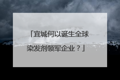 宜城何以诞生全球染发剂领军企业？