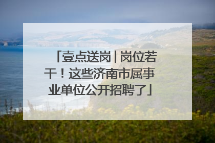 壹点送岗│岗位若干！这些济南市属事业单位公开招聘了