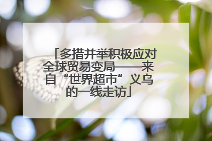 多措并举积极应对全球贸易变局——来自“世界超市”义乌的一线走访