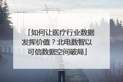如何让医疗行业数据发挥价值？北电数智以可信数据空间破局