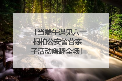 当端午遇见六一 桐柏公安警营亲子活动嗨翻全场