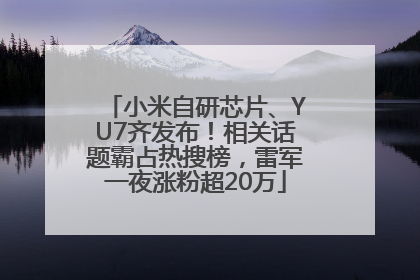 小米自研芯片、YU7齐发布！相关话题霸占热搜榜，雷军一夜涨粉超20万
