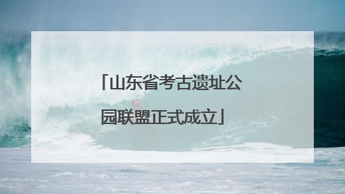 山东省考古遗址公园联盟正式成立