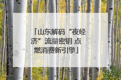 山东解码“夜经济”流量密钥 点燃消费新引擎