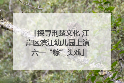 探寻荆楚文化 江岸区滨江幼儿园上演六一“粽”头戏
