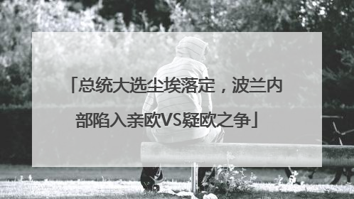 总统大选尘埃落定，波兰内部陷入亲欧VS疑欧之争