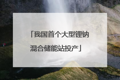我国首个大型锂钠混合储能站投产
