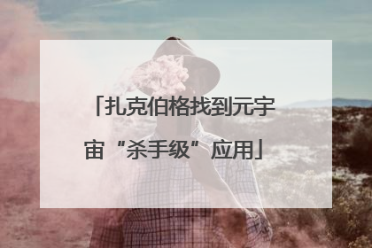 扎克伯格找到元宇宙“杀手级”应用