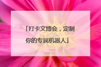 打卡文博会，定制你的专属机器人