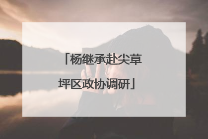 杨继承赴尖草坪区政协调研