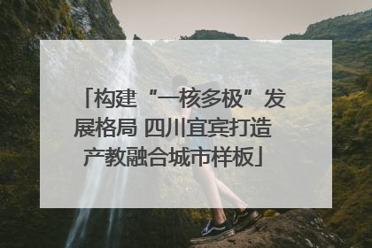 构建“一核多极”发展格局 四川宜宾打造产教融合城市样板