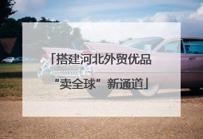 搭建河北外贸优品“卖全球”新通道