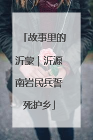 故事里的沂蒙｜沂源南岩民兵誓死护乡