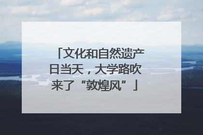 文化和自然遗产日当天，大学路吹来了“敦煌风”