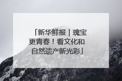 新华鲜报｜瑰宝更青春！看文化和自然遗产新光彩