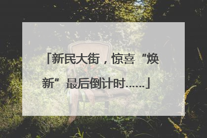 新民大街，惊喜“焕新”最后倒计时……