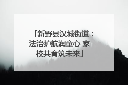 新野县汉城街道：法治护航润童心 家校共育筑未来