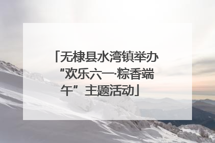 无棣县水湾镇举办“欢乐六一·粽香端午”主题活动