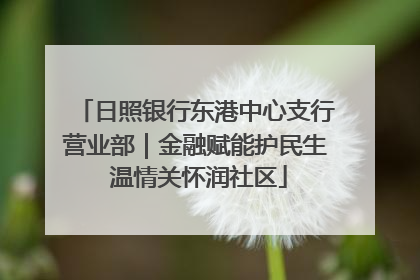 日照银行东港中心支行营业部｜金融赋能护民生 温情关怀润社区