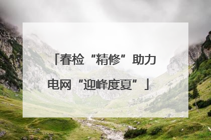 春检“精修”助力电网“迎峰度夏”