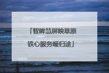 智眸慧屏映草原 铁心服务暖归途