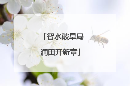 智水破旱局 润田开新章