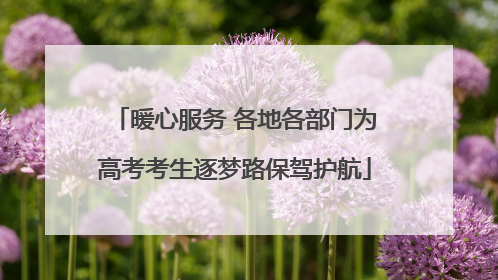 暖心服务 各地各部门为高考考生逐梦路保驾护航