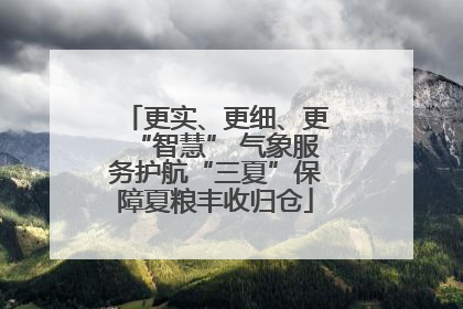 更实、更细、更“智慧” 气象服务护航“三夏”保障夏粮丰收归仓
