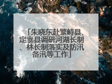 朱晓东赴繁峙县、定襄县调研河湖长制、林长制落实及防汛备汛等工作