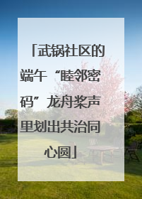武锅社区的端午“睦邻密码”龙舟桨声里划出共治同心圆