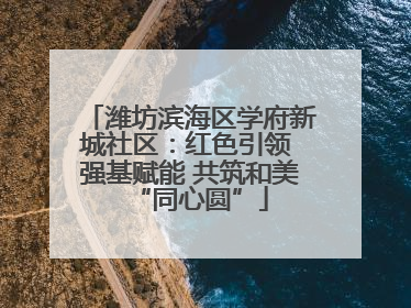 潍坊滨海区学府新城社区：红色引领 强基赋能 共筑和美“同心圆”