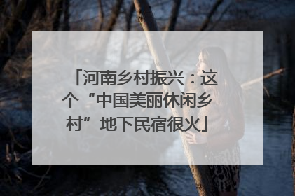 河南乡村振兴：这个“中国美丽休闲乡村”地下民宿很火