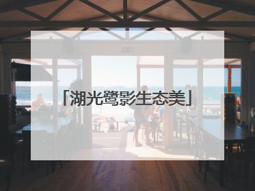 湖光鹭影生态美