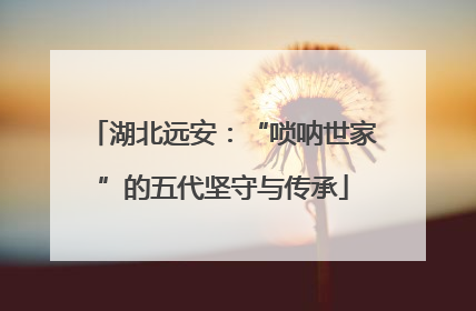 湖北远安：“唢呐世家”的五代坚守与传承
