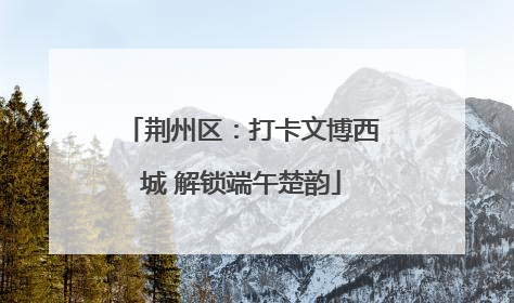 荆州区：打卡文博西城 解锁端午楚韵