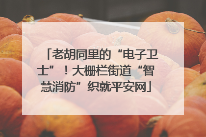 老胡同里的“电子卫士”！大栅栏街道“智慧消防”织就平安网