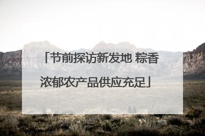 节前探访新发地 粽香浓郁农产品供应充足