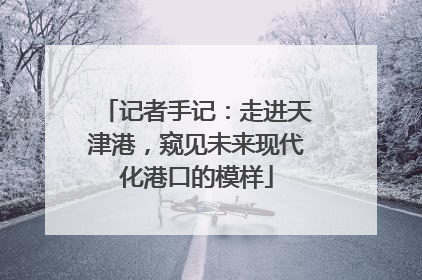 记者手记：走进天津港，窥见未来现代化港口的模样