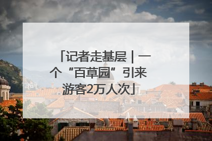 记者走基层｜一个“百草园”引来游客2万人次