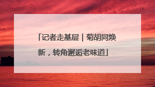 记者走基层｜菊胡同焕新，转角邂逅老味道