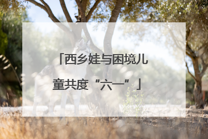西乡娃与困境儿童共度“六一”