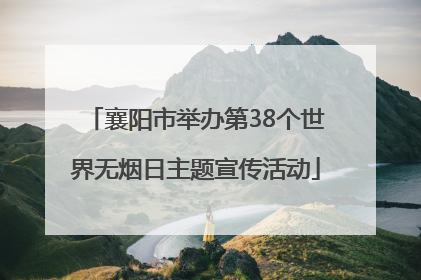 襄阳市举办第38个世界无烟日主题宣传活动