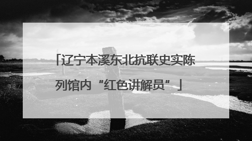 辽宁本溪东北抗联史实陈列馆内“红色讲解员”
