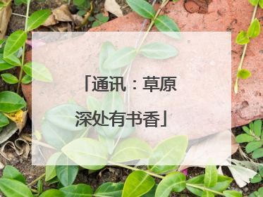 通讯：草原深处有书香