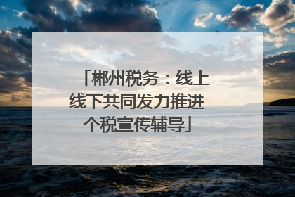 郴州税务：线上线下共同发力推进个税宣传辅导