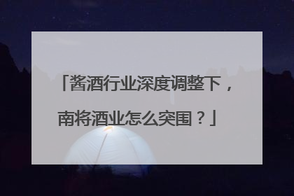 酱酒行业深度调整下，南将酒业怎么突围？
