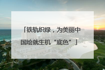 铁轨织绿，为美丽中国绘就生机“底色”
