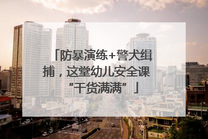 防暴演练+警犬缉捕，这堂幼儿安全课“干货满满”