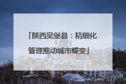 陕西吴堡县：精细化管理推动城市蝶变