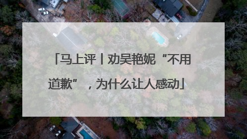 马上评丨劝吴艳妮“不用道歉”，为什么让人感动
